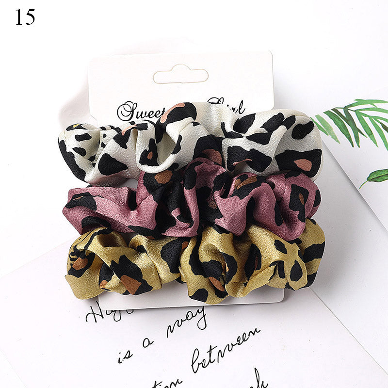 1 Set Scrunchies Hair Ring Candy Color Hair Ties Rope Autumn Winter Women Ponytail Hair Accessories 4-6Pcs Girls Hairbands Gifts