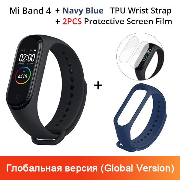 Xiaomi Mi Band 4 Original 2019 Newest Music Smart Miband 4 Bracelet Heart Rate Fitness 135mAh Color Screen Bluetooth 5.0