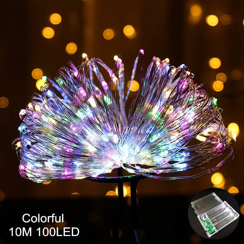 Curtain Fairy String Light LED Christmas Decorations for Home Garland Xmas Light Christmas Valentines 2019 Navidad Ornament Gift