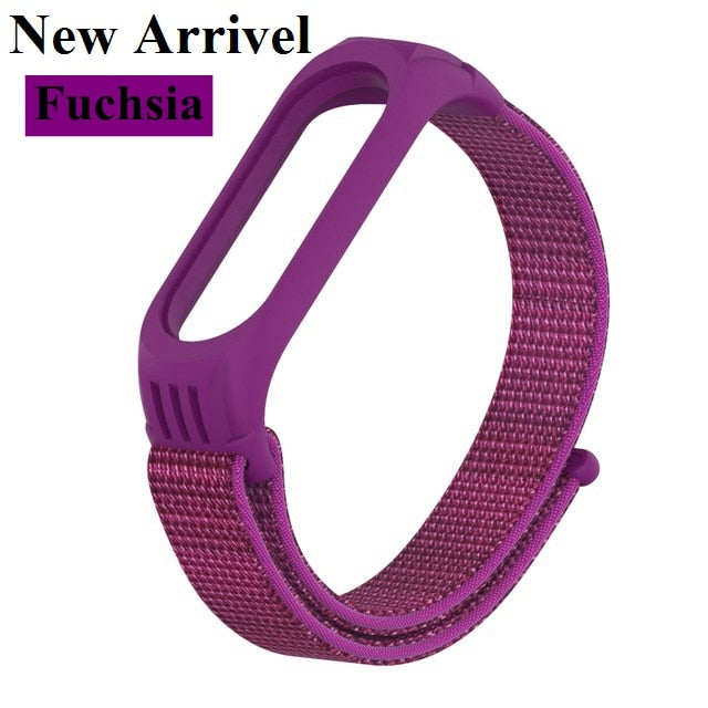 Nylon Strap for Xiaomi Mi band 4 3 replaceable Bracelet Mi band4 band3 Sports Wristband Breathable Bracelet for Xiomi Miband 3 4