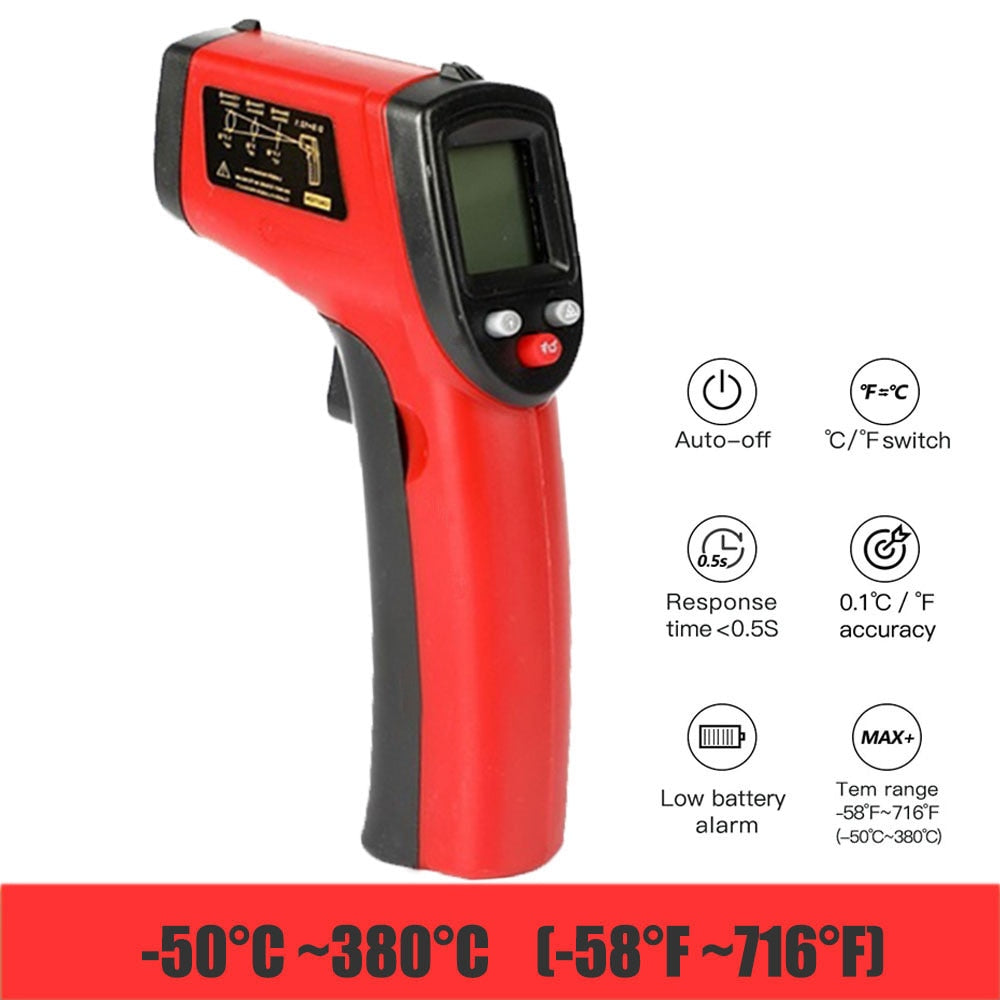 Vastar Digital GM320 Infrared Thermometer Non-Contact Temperature Meter Pyrometer IR Laser Point Gun -50~380 Celsius