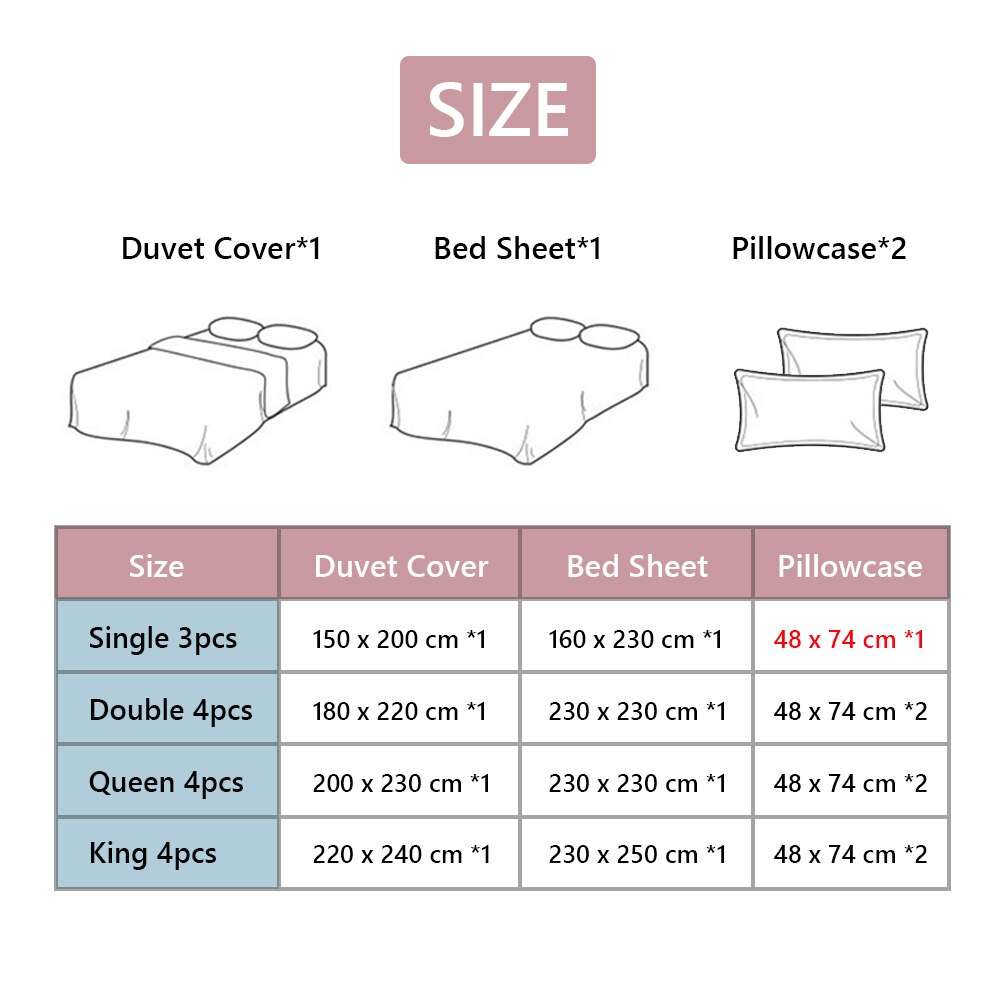 Sisher Simple Bedding Set With Pillowcase Duvet Cover Sets Bed Linen Sheet Single Double Queen King Size Quilt Covers Bedclothes