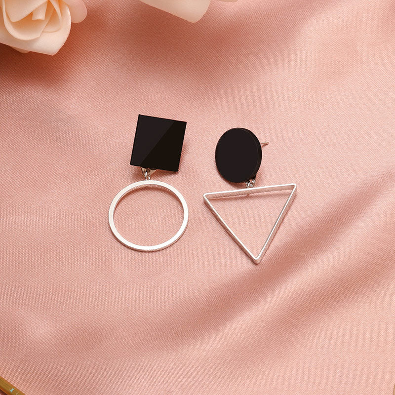 X&P New Fashion Round Dangle Drop Korean Earrings For Women Geometric Round Heart Gold Earring Wedding 2019 kolczyki Jewelry