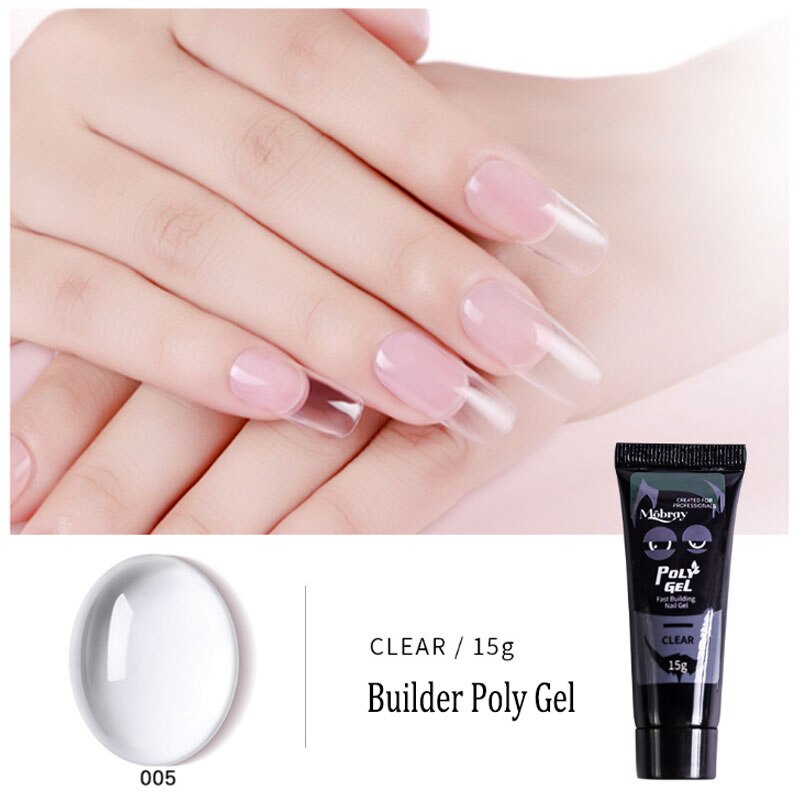 Polygel Nail Acrylic poly gel Pink White Clear Crystal UV LED Builder Gel Tips Enhancement Slip Solution Quick Extension Gel