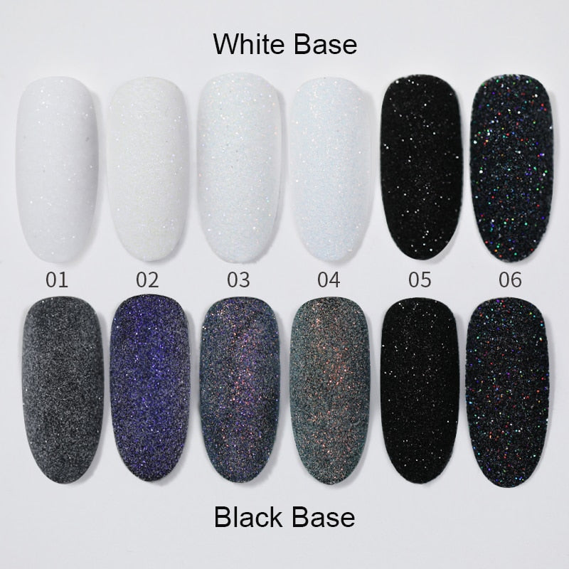 1Box Sugar Nail Powder Holographic Glitter Nail Dust Powder Laser Gradient Nail Pigment Holographic Glitter Nail Art Decoration