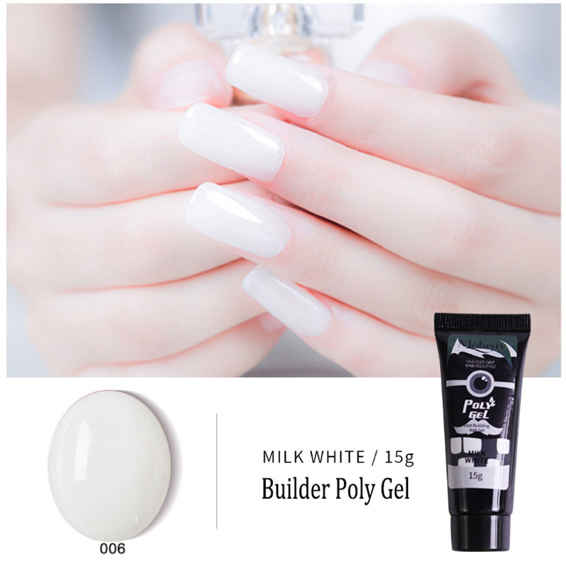 Polygel Nail Acrylic poly gel Pink White Clear Crystal UV LED Builder Gel Tips Enhancement Slip Solution Quick Extension Gel