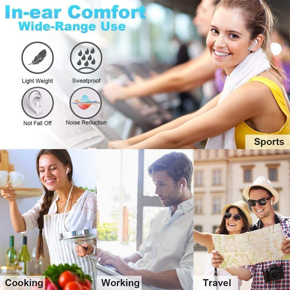 i7s Tws Wireless Headphones Bluetooth Earphones Earbuds Handsfree in ear Sports Headset with Charging Box Mic For iPhone Xiaomi