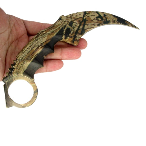 emerald offensive csgo fight tactical claw outdoor CS strike camp hike defense karambit counter knife real combat GO hawkbill