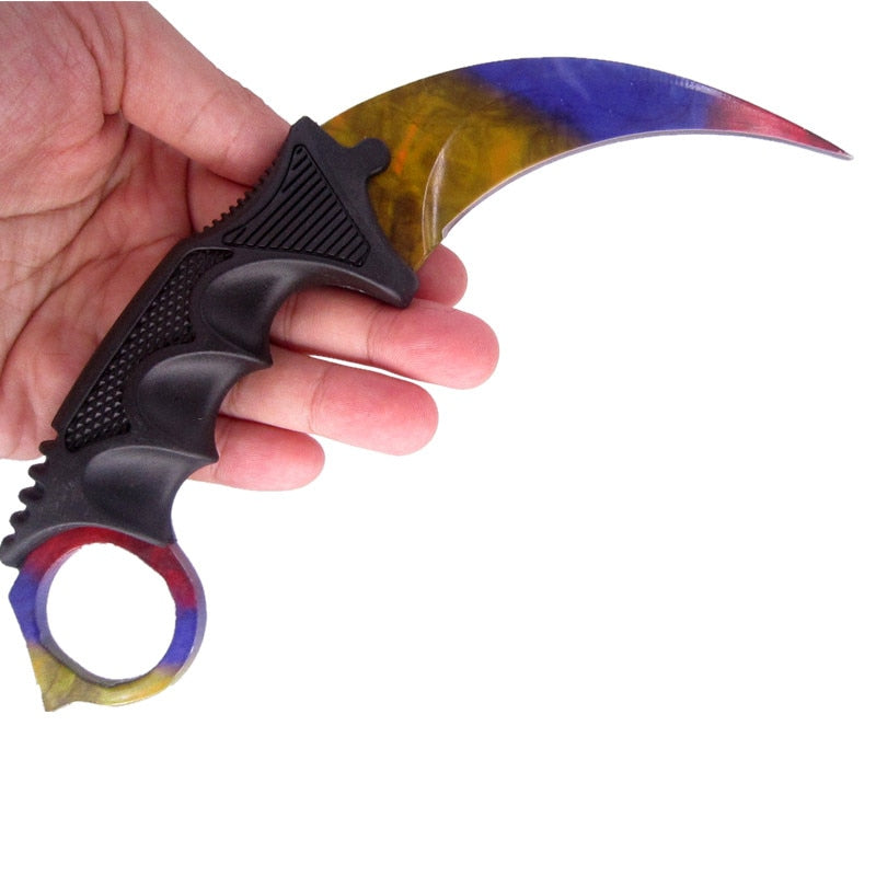 emerald offensive csgo fight tactical claw outdoor CS strike camp hike defense karambit counter knife real combat GO hawkbill