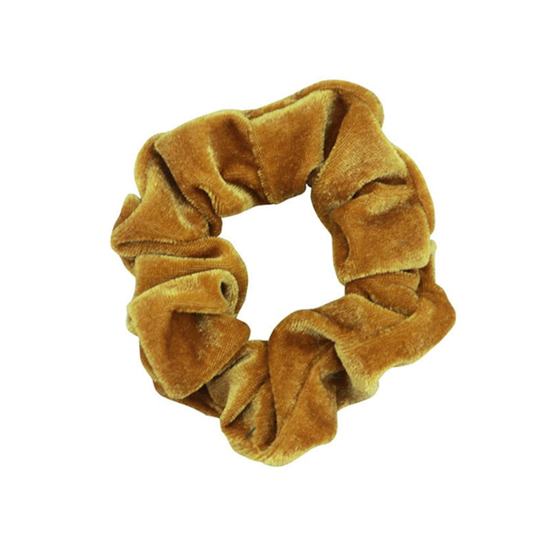 1Pc Women Elastic Hair Ring Winter Soft Velvet Rubber Bands Hair Bands Girls Sweet Solid Color Hair Accessories Ponytail Holder