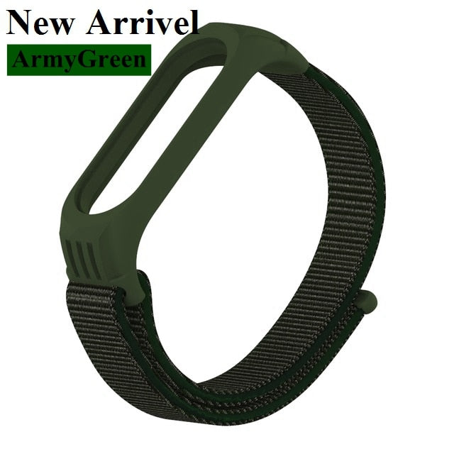 Nylon Strap for Xiaomi Mi band 4 3 replaceable Bracelet Mi band4 band3 Sports Wristband Breathable Bracelet for Xiomi Miband 3 4
