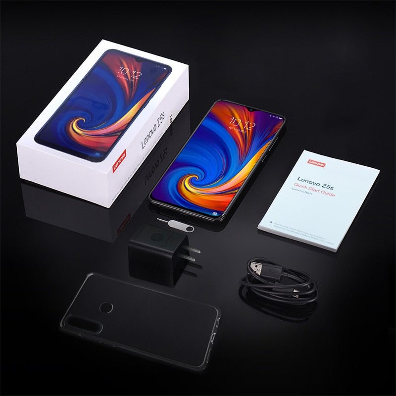 Global ROM Lenovo Mobile Phone 6GB 64/128GB Smartphone Z5S 6.3 Inch 2340*1080 Rear Camera 16.0MP 8.0MP 5.0MP Octa Core Phones