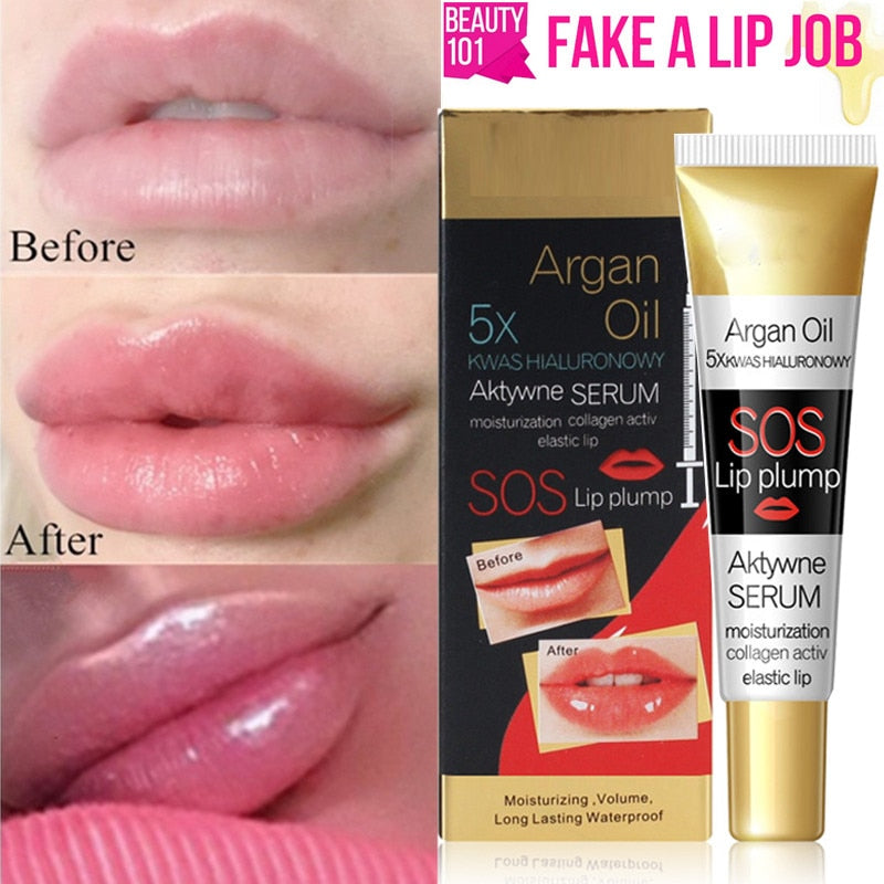 Instant Volumising Lip Plumper Moisturizing Lip Repairing Reduce Lip Fine Lines Brighten Lip Color Collagen Lip Plumper Oil