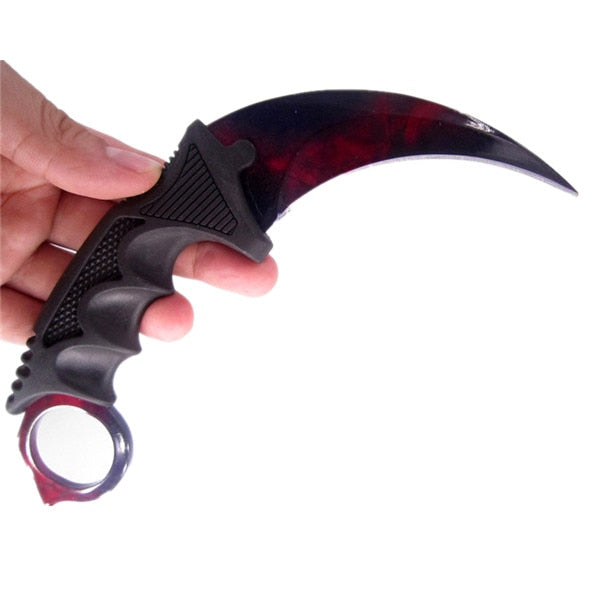 emerald offensive csgo fight tactical claw outdoor CS strike camp hike defense karambit counter knife real combat GO hawkbill