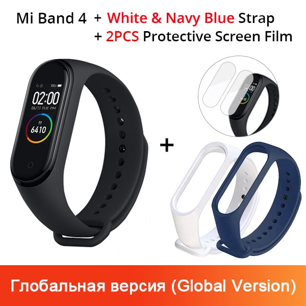 Xiaomi Mi Band 4 Original 2019 Newest Music Smart Miband 4 Bracelet Heart Rate Fitness 135mAh Color Screen Bluetooth 5.0