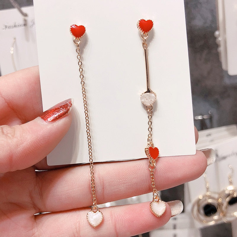 silver needle long pearl earrings female fashion temperament simple anti-allergy earrings summer personality net ornaments