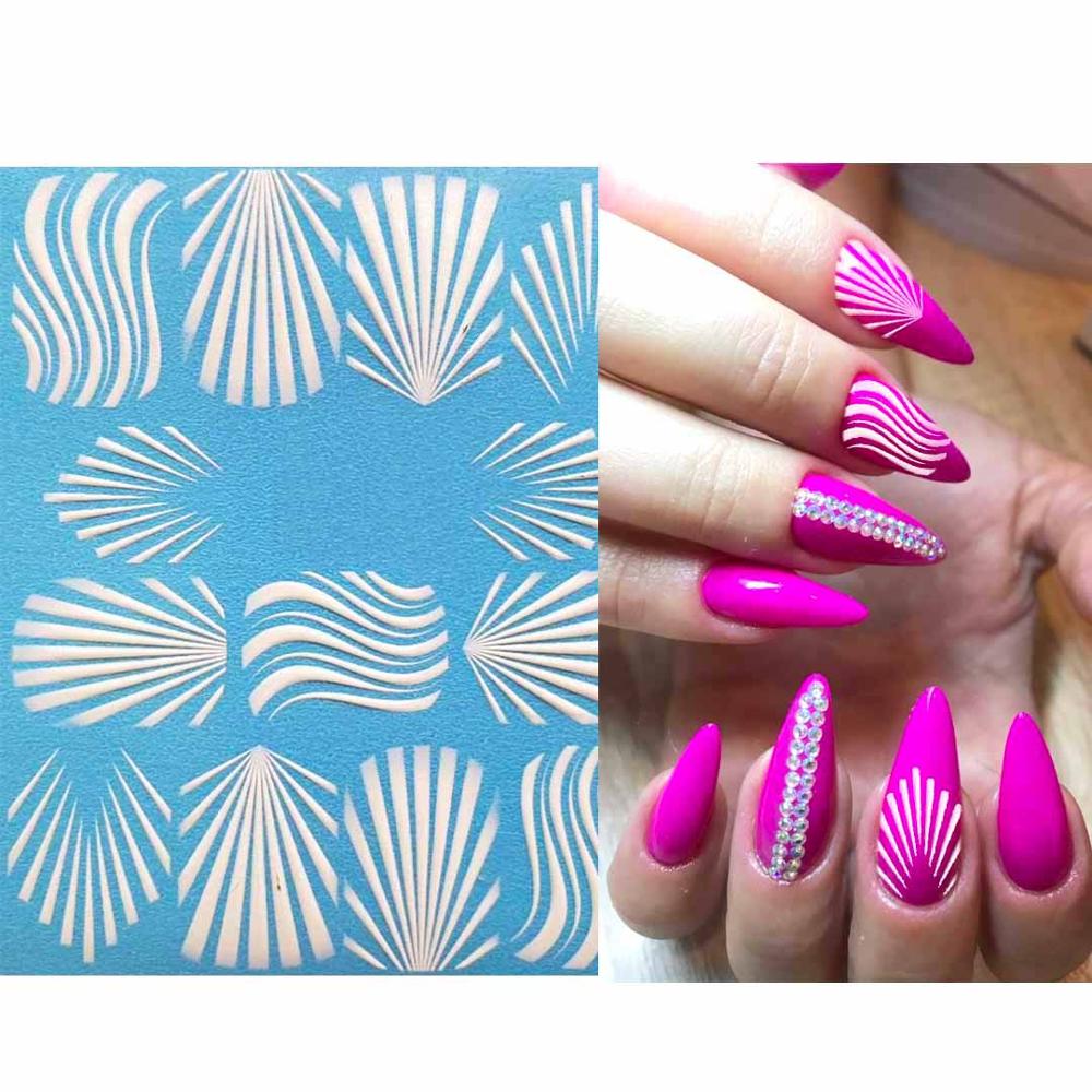 3D Acrylic Engraved  Nail Sticker Winter Sweater Charm desgin Water Decals Empaistic Nail Water Slide Decals Z0249
