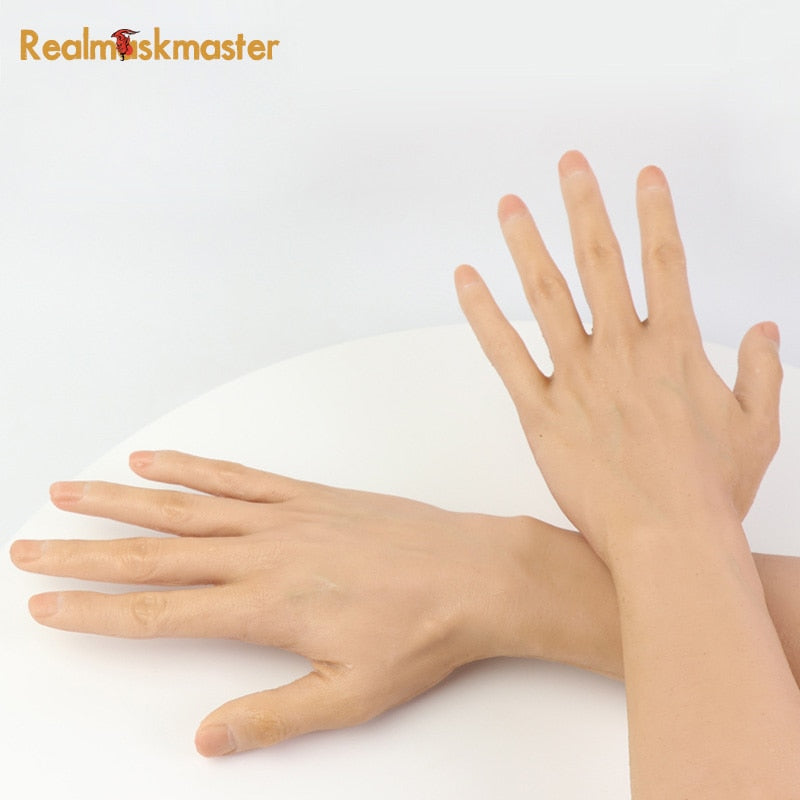 Silicone man made high level realistic silicone glove female artificial skin Lifelike fake hands crossdresser