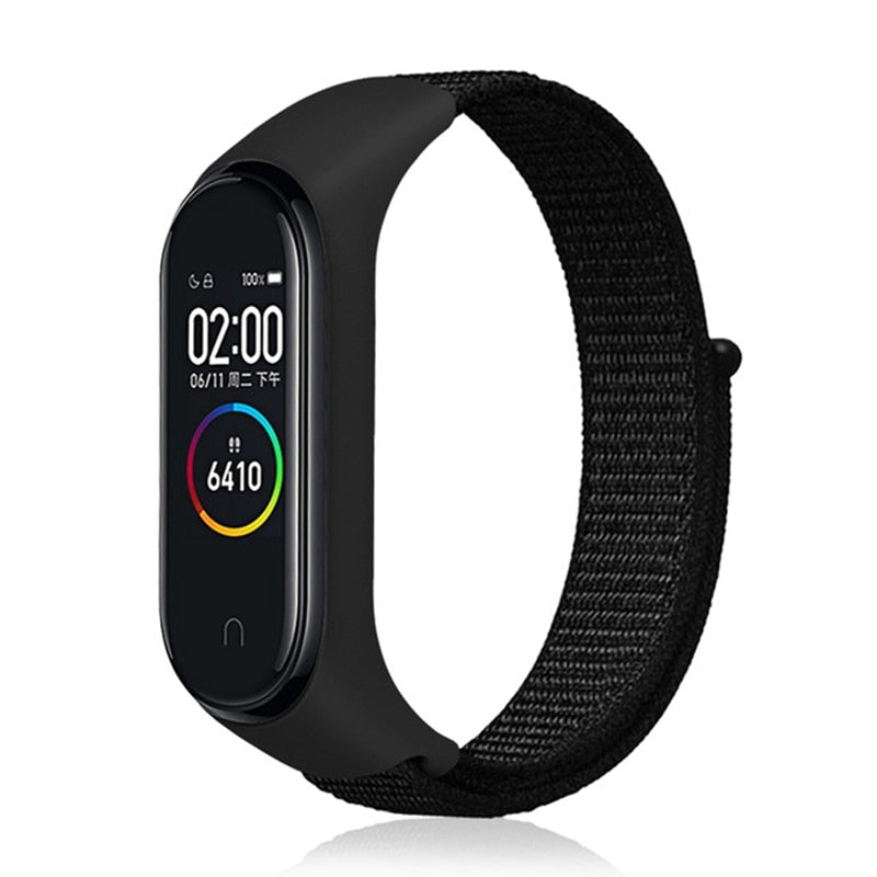 Nylon Strap for Xiaomi Mi band 4 3 replaceable Bracelet Mi band4 band3 Sports Wristband Breathable Bracelet for Xiomi Miband 3 4