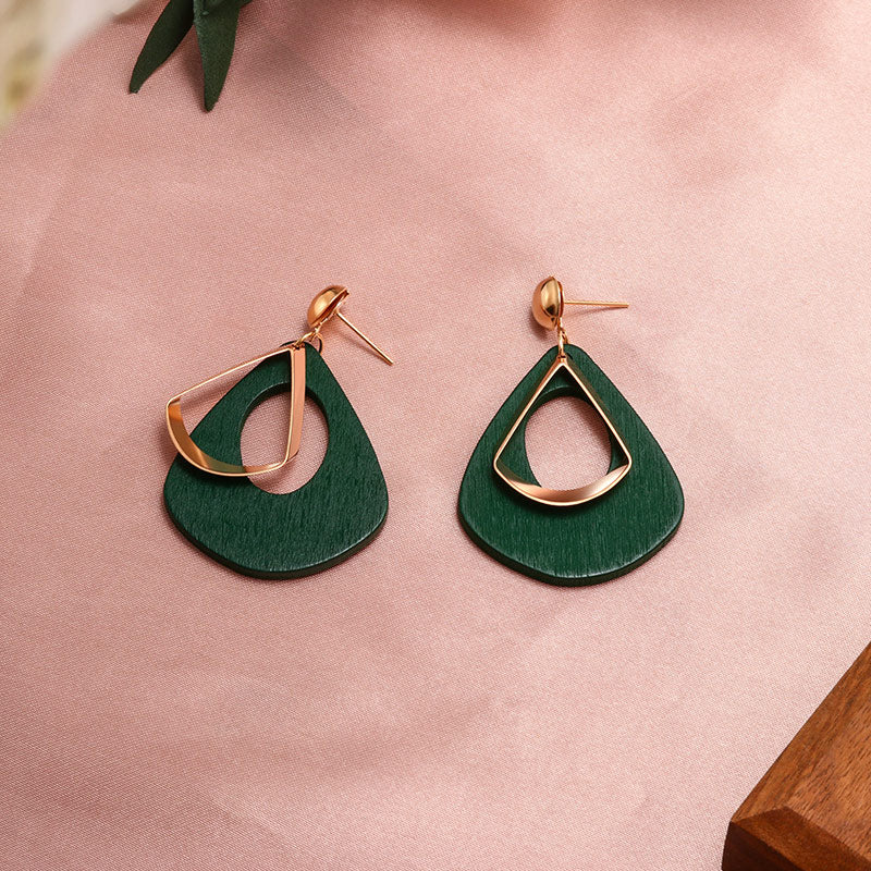 X&P New Fashion Round Dangle Drop Korean Earrings For Women Geometric Round Heart Gold Earring Wedding 2019 kolczyki Jewelry