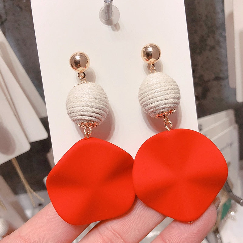 silver needle long pearl earrings female fashion temperament simple anti-allergy earrings summer personality net ornaments