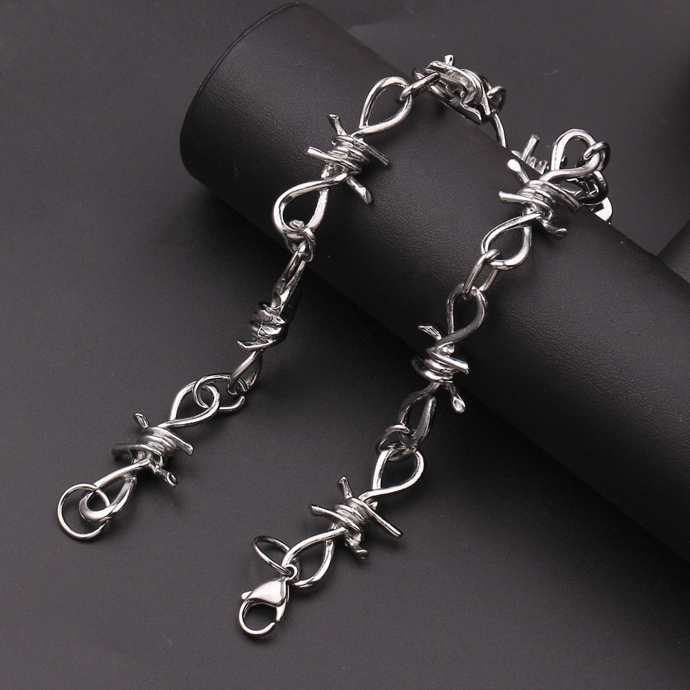 Wire Brambles Necklace Women Hip-hop Punk Style Barbed Wire Brambles Link Chain Choker Gifts for Friends Collares de Moda 2019