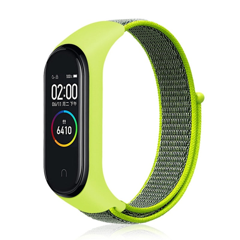 Nylon Strap for Xiaomi Mi band 4 3 replaceable Bracelet Mi band4 band3 Sports Wristband Breathable Bracelet for Xiomi Miband 3 4