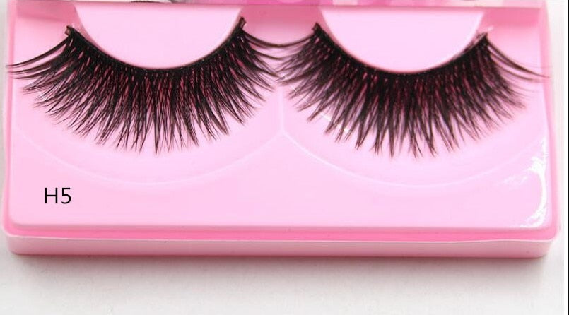 HBZGTLAD 1/5/20 Pairs 3D Soft Mink False Eyelashes Handmade Wispy Fluffy Long Lashes Natural Eye Extension Makeup Kit Cilios