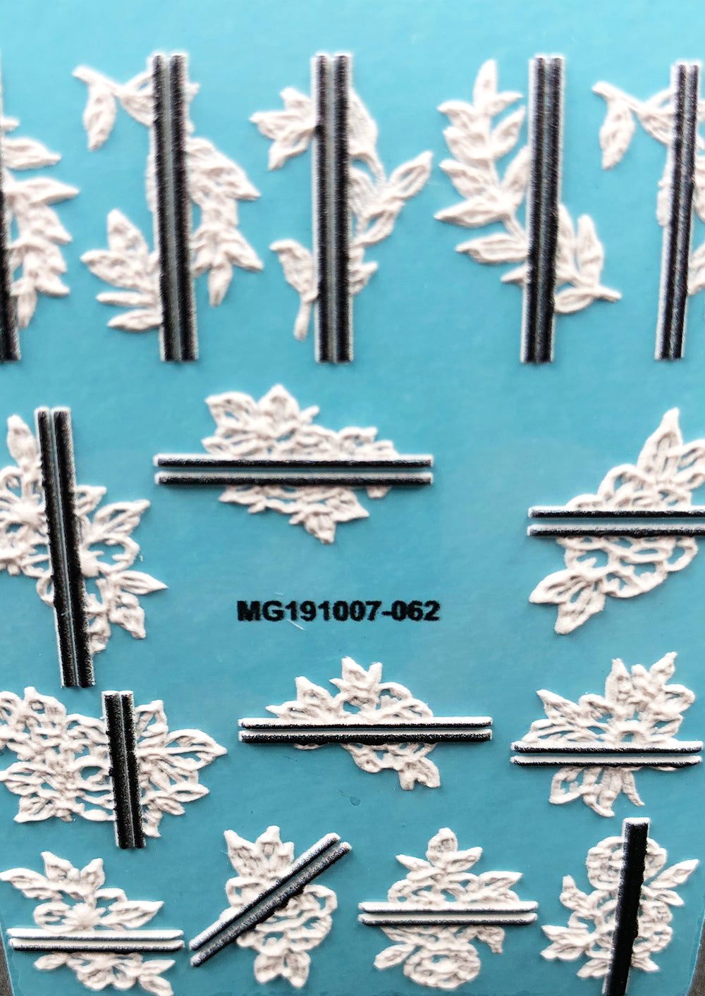 3D Acrylic Engraved  Nail Sticker Winter Sweater Charm desgin Water Decals Empaistic Nail Water Slide Decals Z0249