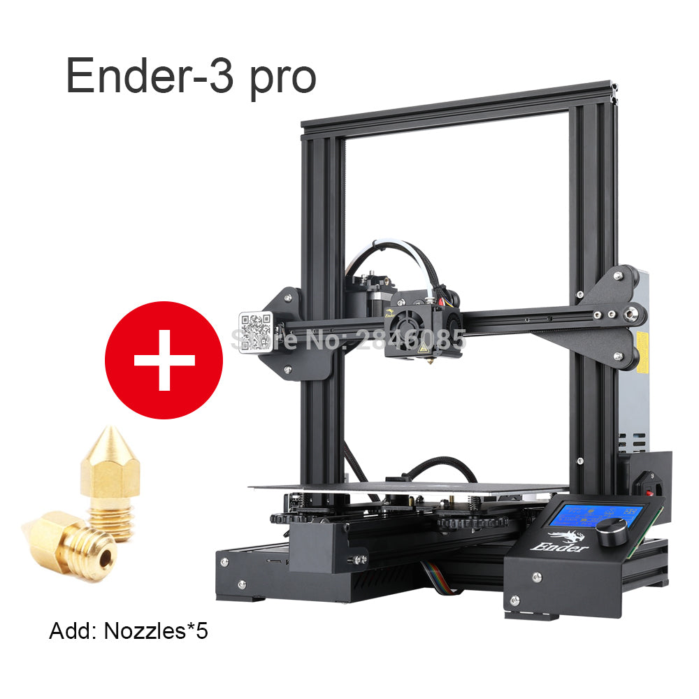 CREALITY 3D Ender-3 Pro 3D Printer Upgraded Magnetic Build Plate Resume Power Failure Printing DIY KIT Mean Well Power Supply