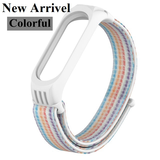 Nylon Strap for Xiaomi Mi band 4 3 replaceable Bracelet Mi band4 band3 Sports Wristband Breathable Bracelet for Xiomi Miband 3 4