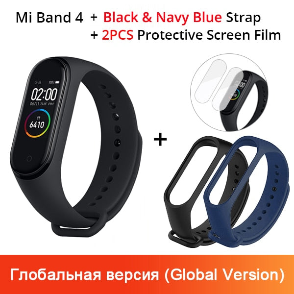 Xiaomi Mi Band 4 Original 2019 Newest Music Smart Miband 4 Bracelet Heart Rate Fitness 135mAh Color Screen Bluetooth 5.0
