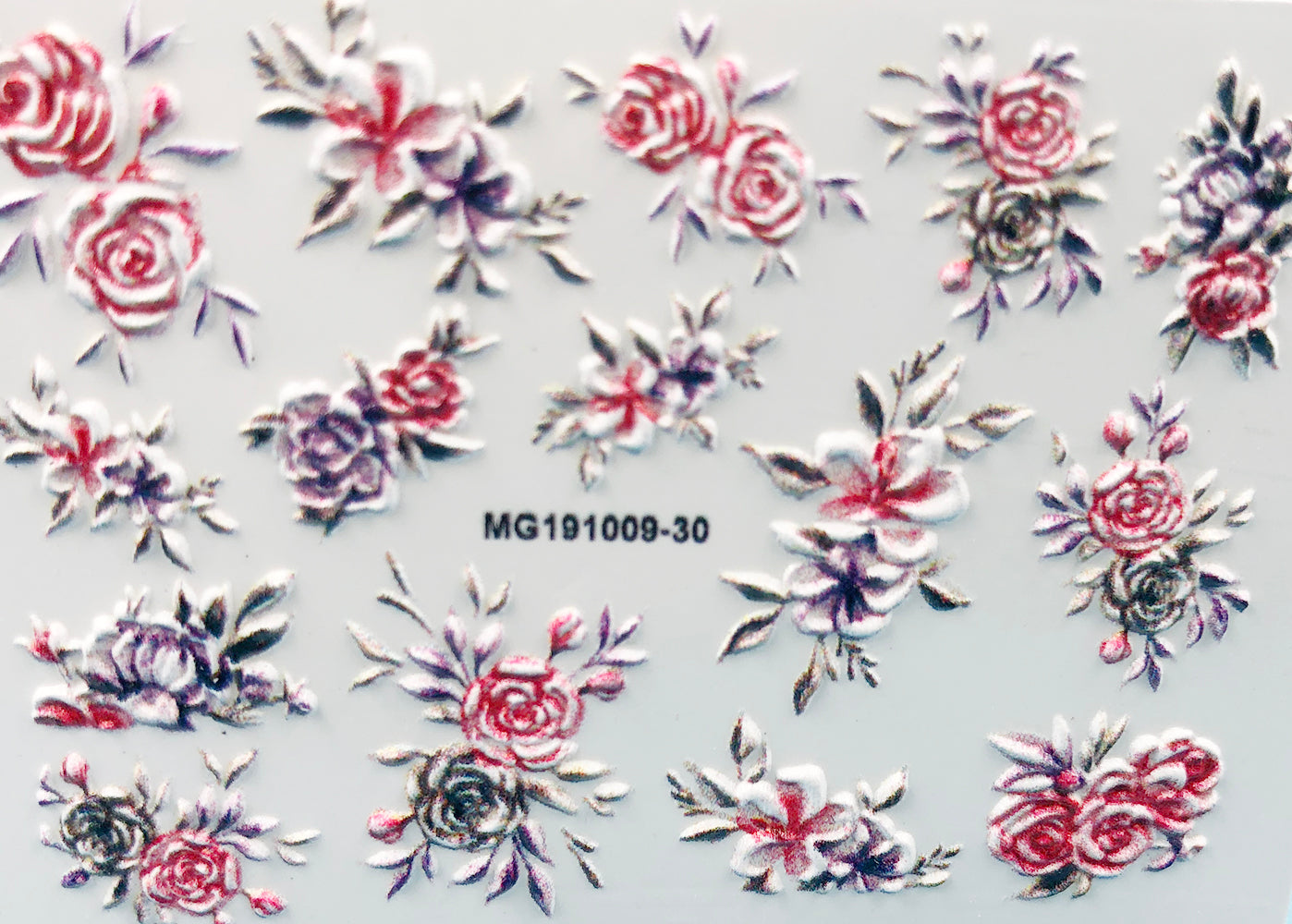 3D Acrylic Engraved  Nail Sticker Winter Sweater Charm desgin Water Decals Empaistic Nail Water Slide Decals Z0249