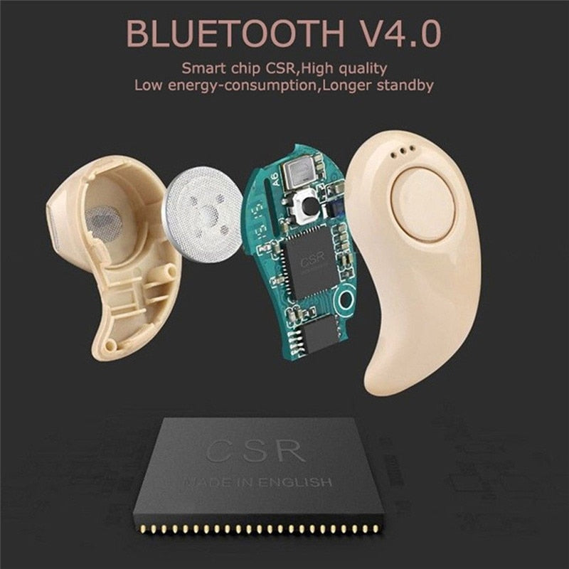 Mini Wireless Bluetooth Earphone in Ear Sport with Mic Handsfree Headset Earbuds for All Phone For Samsung Huawei Xiaomi Android