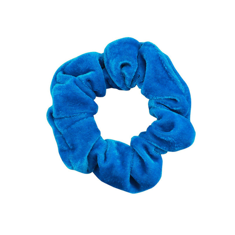1Pc Women Elastic Hair Ring Winter Soft Velvet Rubber Bands Hair Bands Girls Sweet Solid Color Hair Accessories Ponytail Holder