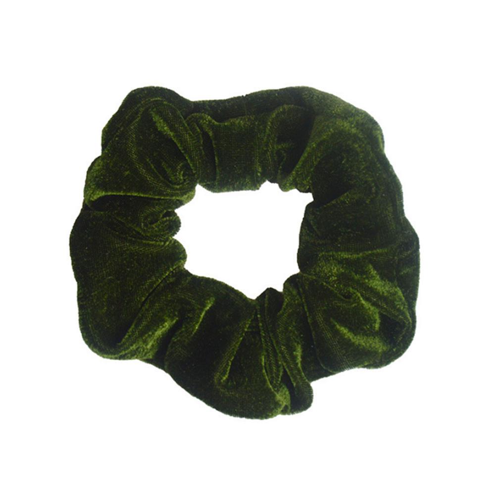 1Pc Women Elastic Hair Ring Winter Soft Velvet Rubber Bands Hair Bands Girls Sweet Solid Color Hair Accessories Ponytail Holder