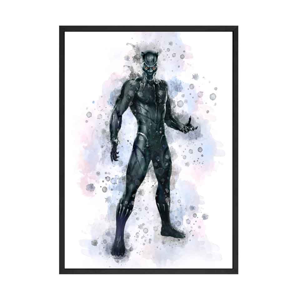 Superheroes Watercolor Art Print Avengers Marvel Hulk Batman Superman Captain America Birthday Gifts Wall Pictures for Boys Room