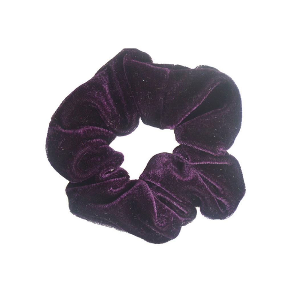 1Pc Women Elastic Hair Ring Winter Soft Velvet Rubber Bands Hair Bands Girls Sweet Solid Color Hair Accessories Ponytail Holder