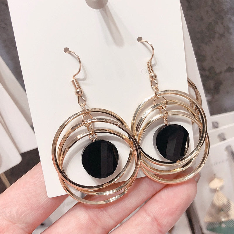 silver needle long pearl earrings female fashion temperament simple anti-allergy earrings summer personality net ornaments