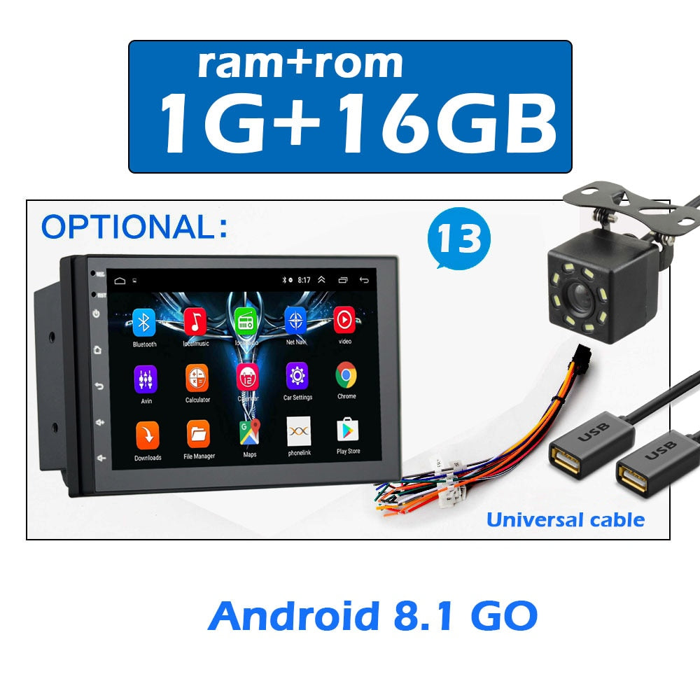 Android 8.1 2 Din Car radio Multimedia Video Player Universal auto Stereo GPS MAP For Volkswagen Nissan Hyundai Kia toyota CR-V