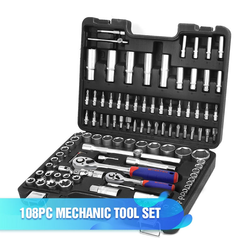 WORKPRO Tool Set Hand Tools for Car Repair Ratchet Spanner Wrench  Socket Set Professional Bicycle Car Repair Tool Kits