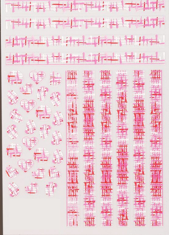 3D Acrylic Engraved  Nail Sticker Winter Sweater Charm desgin Water Decals Empaistic Nail Water Slide Decals Z0249