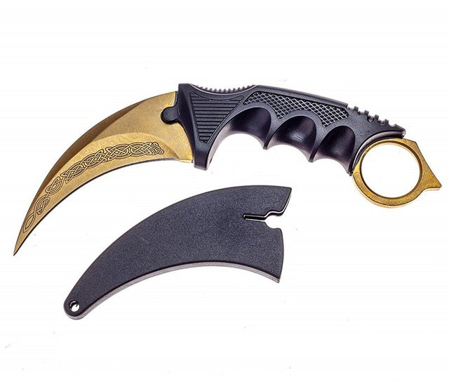 emerald offensive csgo fight tactical claw outdoor CS strike camp hike defense karambit counter knife real combat GO hawkbill