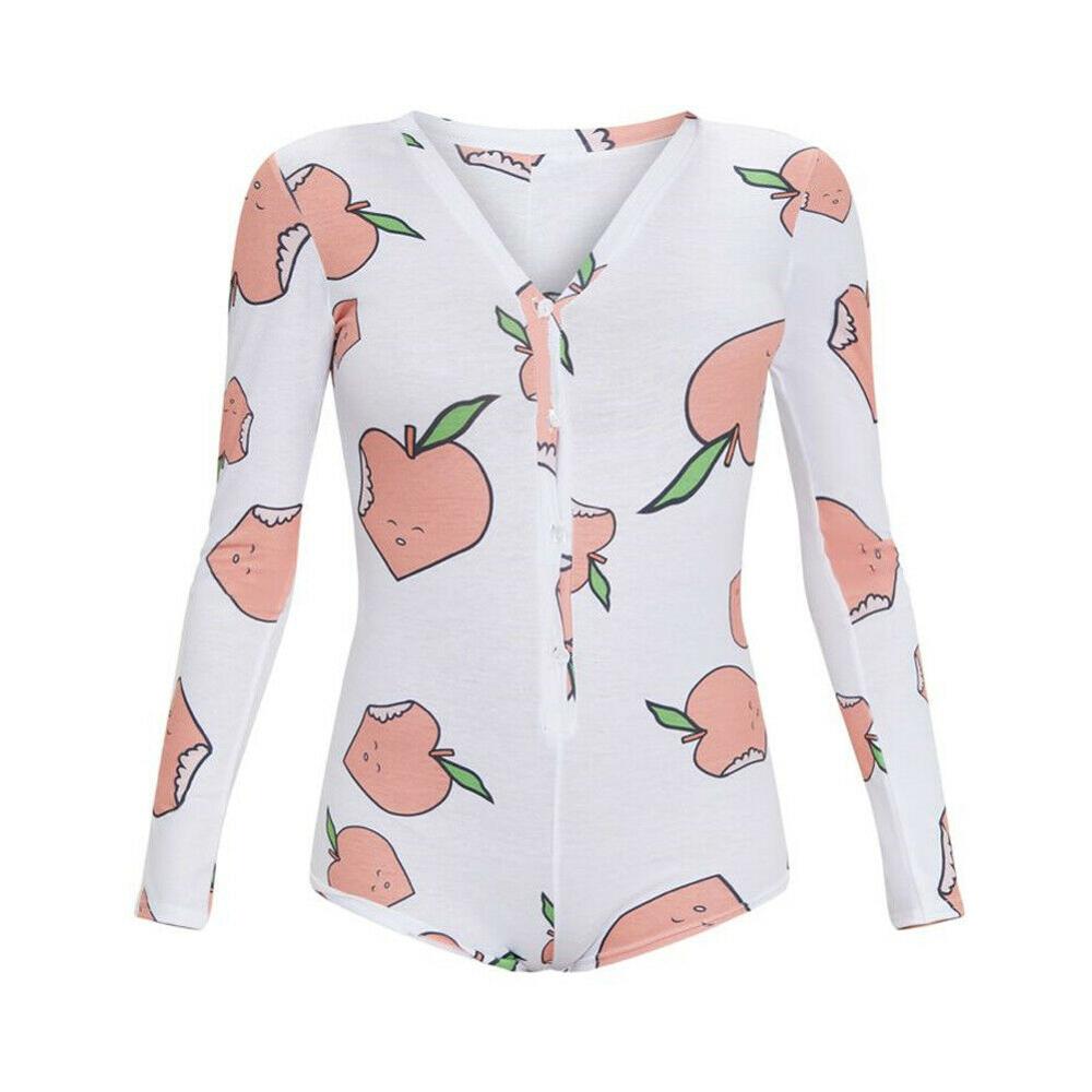 Sexy Women Bodysuit Long Sleeve Deep V Neck Bodycon Stretch Leotard Crop Tops Button Short Romper Sleepwear Overalls for women