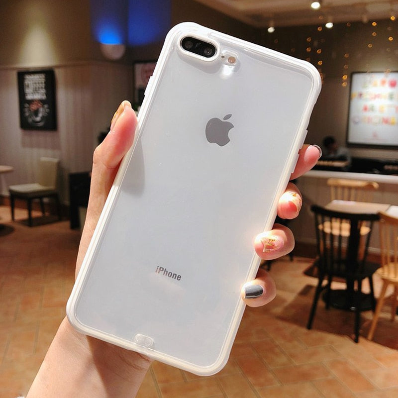 Lovebay Shockproof Bumper Transparent Silicone Phone Case For iPhone 11 Pro X XR XS Max 8 7 6 6S Plus Clear Soft TPU Back Cover