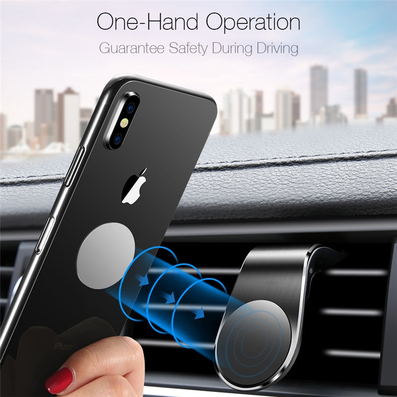 Lovebay 360 Metal Magnetic Car Phone Holder Stand for iphone Samsung Xiaomi Car Air Vent Magnet Stand in Car GPS Mount Holder