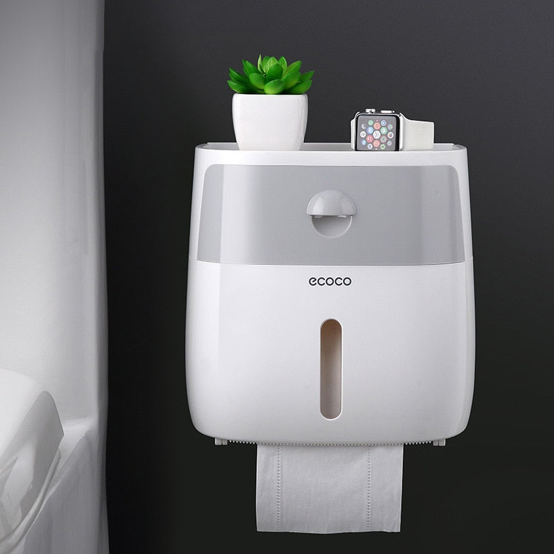ONEUP Portable Toilet Paper Holder Plastic Waterproof Paper Dispenser For Toilet Home Storage Box Bathroom Accessories