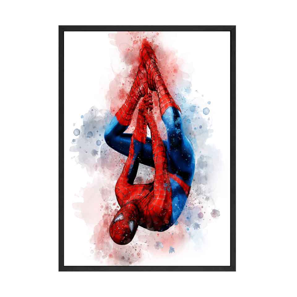 Superheroes Watercolor Art Print Avengers Marvel Hulk Batman Superman Captain America Birthday Gifts Wall Pictures for Boys Room
