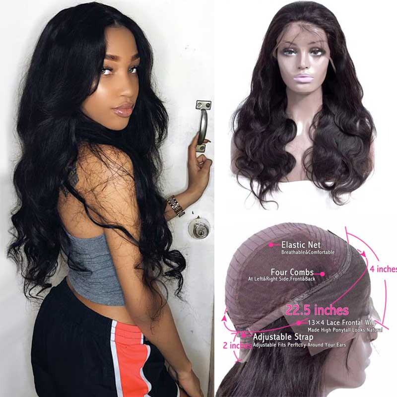 180 200 Density Transparent HD Lace Front Human Hair Wigs 13X4 Invisible Remy Brazilian Body Wave Lace Frontal Wig For Women