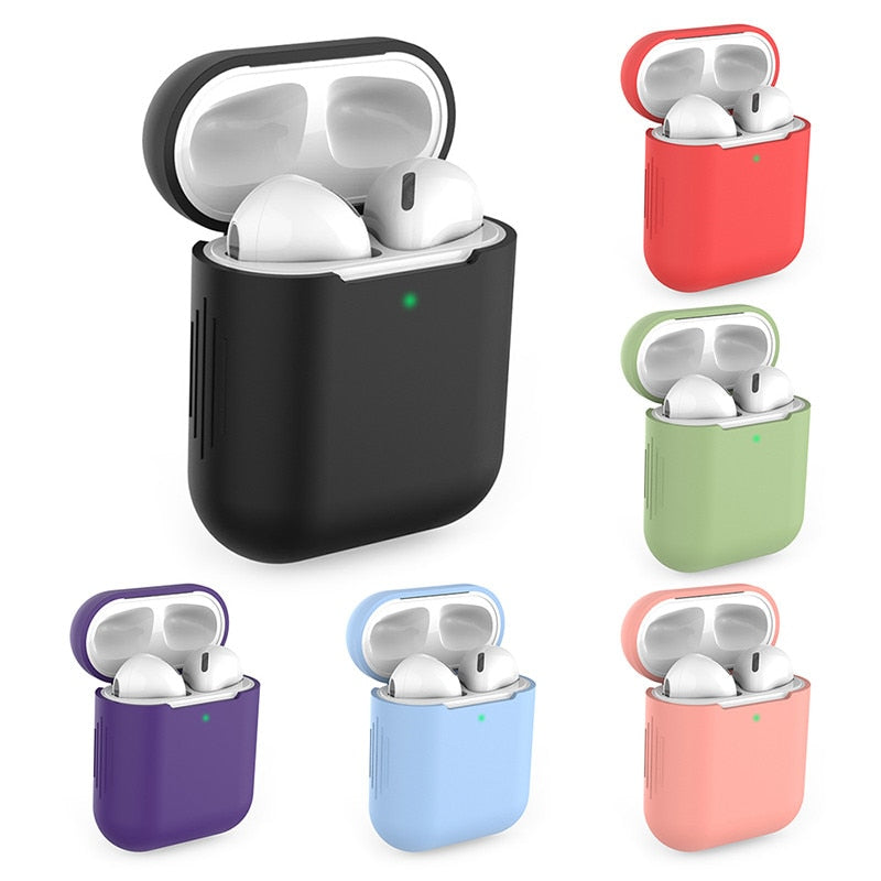 New Silicone Cases for Airpods1 2nd Luxury Protective Earphone Cover Case for Apple Airpods Case 1&2 Shockproof Sleeve